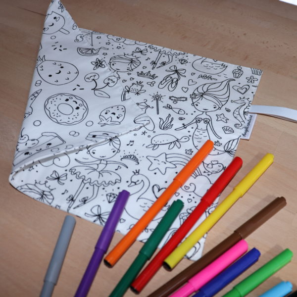 Coloriage lavable - Girly/frutti