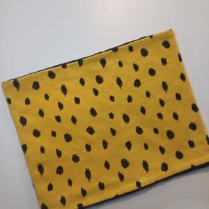 Points noirs fond jaune