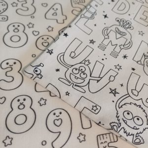 Coloriage lavable - Des chiffres et des lettres